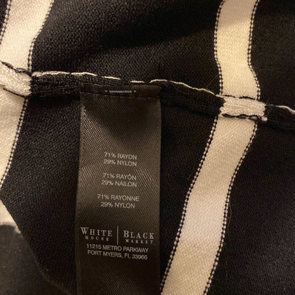 Fairly New Black and White Striped Sweater Dress - Picture 3 of 3
